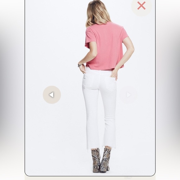 MOTHER INSIDER CROP STEP FRAY CRACKED SLIPPER HI RISE BOOTCUT ANKLE KICK FLARE - Picture 2 of 12